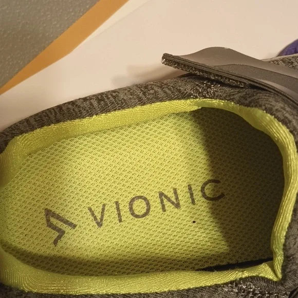 Vionic Grey Ladies Tennis Shoes - Picture 2 of 6